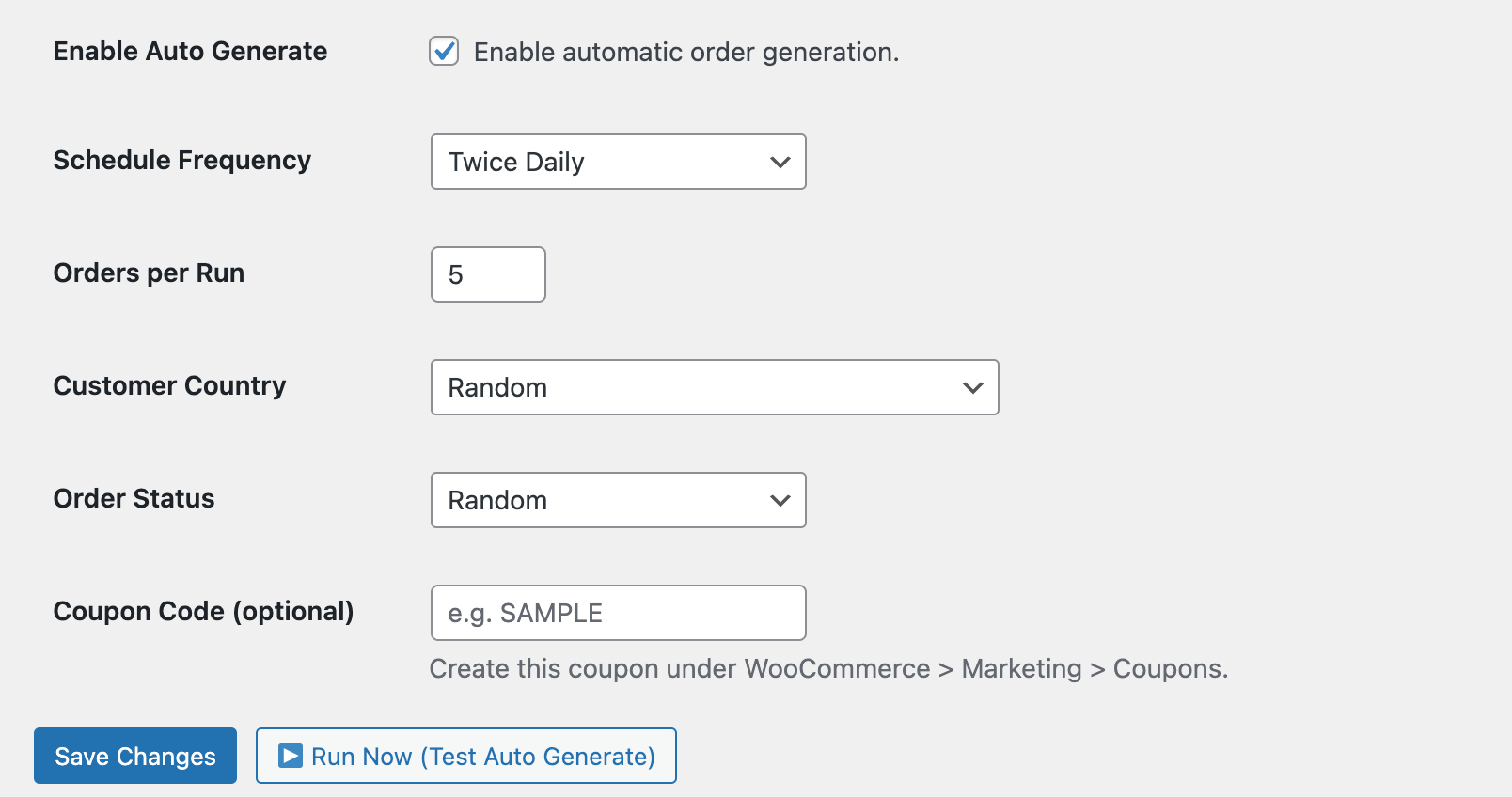 Auto generate scheduling